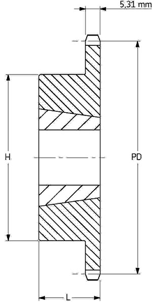 Звездочка PHS 06B-1TB22